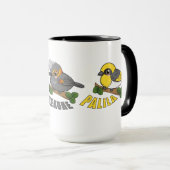 Inheemse Hawaïaanse bosvogels Mok (Voorkant rechts)