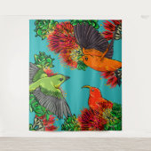 inheemse hawaiitische vogel wandkleed (Voorkant)