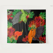 inheemse hawaiitische vogel wandkleed (Voorkant (horizontaal))