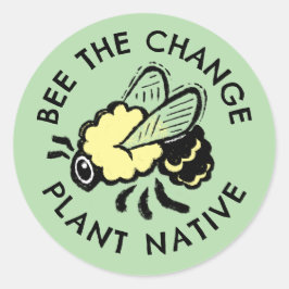 Inheemse hommel ronde sticker