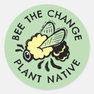 Inheemse hommel ronde sticker