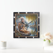 Inheemse Indiase Harmonie: De Omhelzing van het Vu Vierkante Klok (Huis)