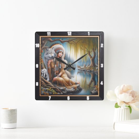 Inheemse Indiase Harmonie: De Omhelzing van het Vu Vierkante Klok (Huis)