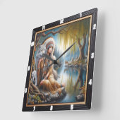 Inheemse Indiase Harmonie: De Omhelzing van het Vu Vierkante Klok (Hoek)