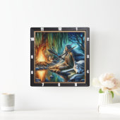 Inheemse Indiase schemering: de heilige gladde Vierkante Klok (Huis)