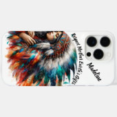 Inheemse Indiase vrouw staat trots Case-Mate iPhone Case (Achterkant (horizontaal))