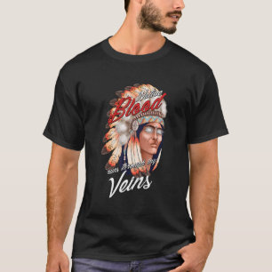 Inheemse Inheemse Bloedveinen Amerikaanse Trib T-shirt