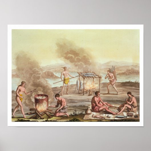 Inheemse inwoners van Florida die zich voorbereide Poster (Voorkant)