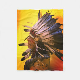 Inheemse Kiowa "Ochtendhemel" originele kunst Fleece Deken