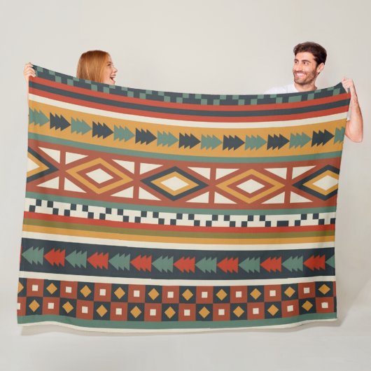 Inheemse Krijger 60x80 Fleece Deken (In situ)