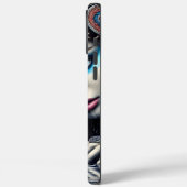 Inheemse krijger en leeuw onder maanlicht Case-Mate iPhone case (Achterkant / Links)