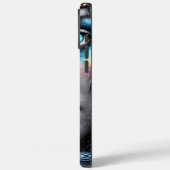 Inheemse krijger en wolf onder maanlicht Case-Mate iPhone case (Achterkant / Links)