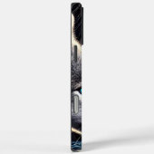 Inheemse krijger en wolf onder maanlicht Case-Mate iPhone case (Achterkant / Rechts)