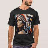 Inheemse krijgsprinses t-shirt (Voorkant)