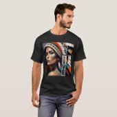 Inheemse krijgsprinses t-shirt (Voorkant volledig)