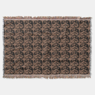 Inheemse Kunst Dekbed Stam Masker Worpdeken Cadeau Deken