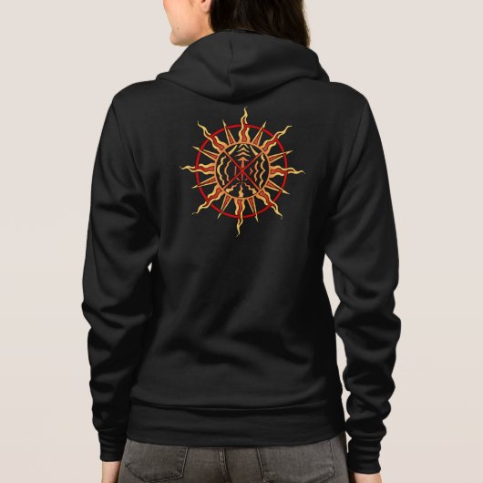 Inheemse Kunst Jack Jasje Heren Stamgeest Jassen C Hoodie (Achterkant)
