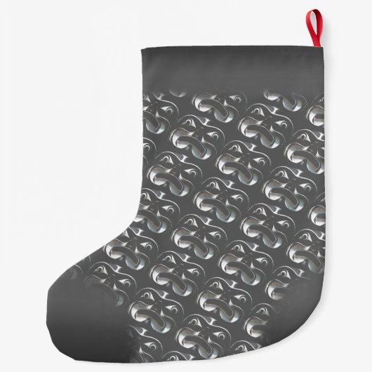 Inheemse Kunst Kerstmis, Stemptotem Stocking Grote Kerstsok (Achterkant)