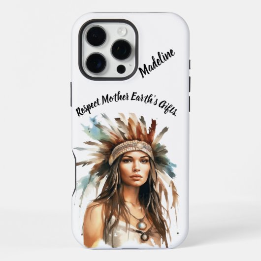 Inheemse Kunst: Krachtige Patronen iPhone Hoesje (Achterkant)