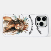 Inheemse Kunst: Krachtige Patronen iPhone Hoesje (Achterkant horizontaal)