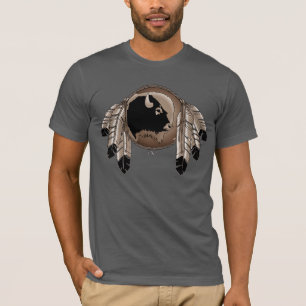 Inheemse Kunst T-shirt Biologisch Tribale Wilde Na