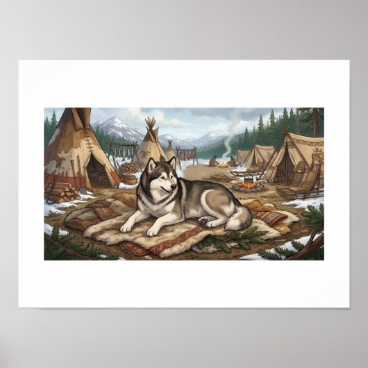 Inheemse Malamute Poster (Voorkant)
