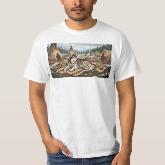 Inheemse Malamute T-shirt (Voorkant)