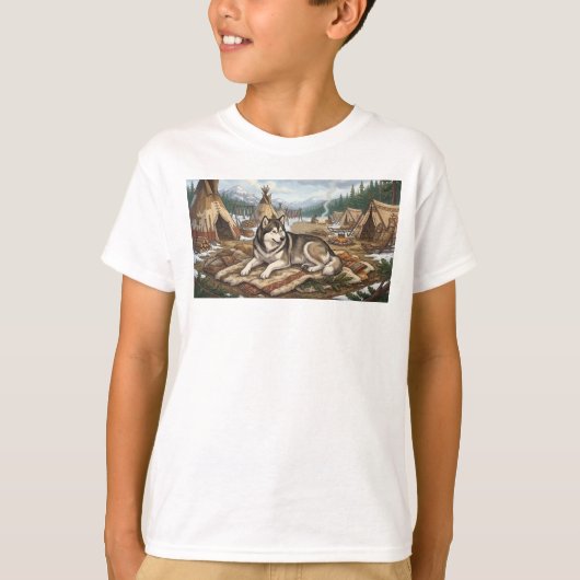 Inheemse Malamute T-shirt (Voorkant)