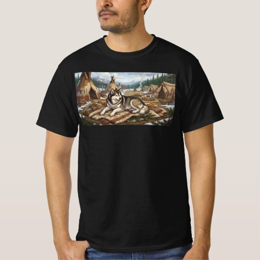 Inheemse Malamute T-shirt (Voorkant)