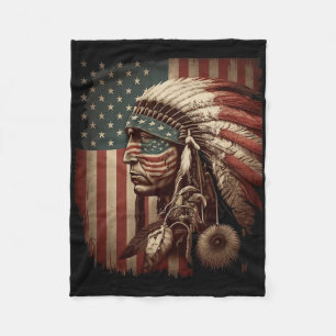 Inheemse mensen stam Cg Native American Indiaan Fleece Deken