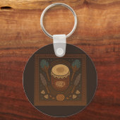 Inheemse Mexicaanse Sleutelhanger - Strijder, Voge (Achterkant)