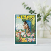Inheemse Mexicaanse vrouw Briefkaart (Staand voorkant)