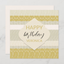 Inheemse mosterd blush tonen met geometrisch patro