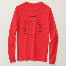 Inheemse Namen van ZAZZLE op Kleding/Alle Grootte T-shirt