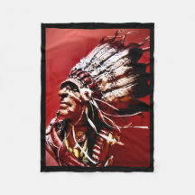 Inheemse "Nez Perce Hoofd" originele kunst