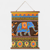 Inheemse olifant hangend wandkleed (Voorkant)