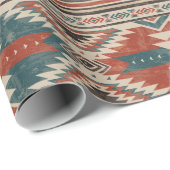 inheemse patroon amerikaanse stam indiaanse etnisc cadeaupapier (Rol Hoek)