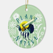 Inheemse plant keramisch ornament (Links)