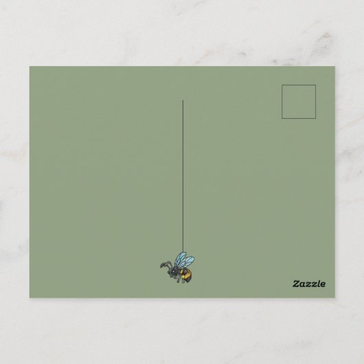 Inheemse Planten kweken, wilde bloemen Ironweed Briefkaart (Achterkant)