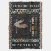 Inheemse Pride Indiase veer Retro Tribal Arrow Deken (Voorkant Verticaal)