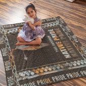 Inheemse Pride Indiase veer Retro Tribal Arrow Fleece Deken