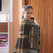 Inheemse Pride Indiase veer Retro Tribal Arrow Fleece Deken