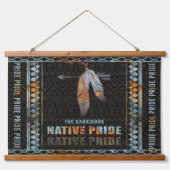 Inheemse Pride Indiase veer Retro Tribal Arrow Hangend Wandkleed (Voorkant)