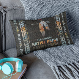 Inheemse Pride Indiase veer Retro Tribal Arrow Kussen