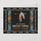 Inheemse Pride Indiase veer Retro Tribal Arrow POS Briefkaart (Voorkant)