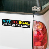 Inheemse Rechten Immigratiewet Verbied ICE Bumpersticker (Op Truck)