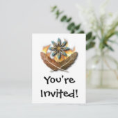 inheemse rode hawk veren en vlammen digitaal kaart (Staand voorkant)