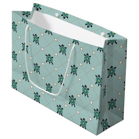 Inheemse Schildpad Groot Cadeauzakje (Voorkant Gekanteld)