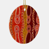 Inheemse slangen . keramisch ornament (Rechts)
