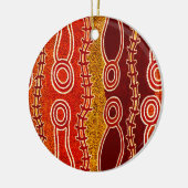 Inheemse slangen . keramisch ornament (Links)